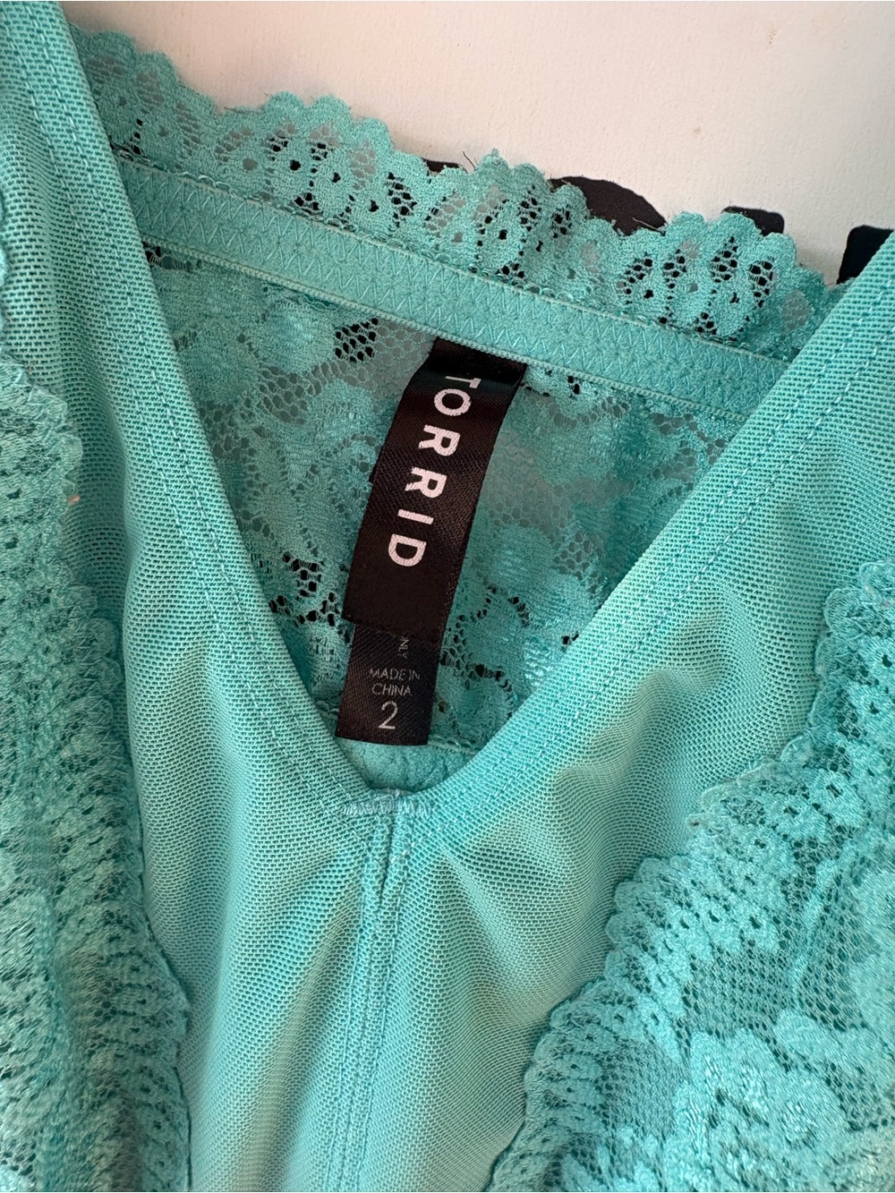 torrid Teal Lace Bralette - Picture 3 of 5